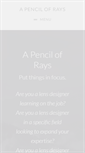 Mobile Screenshot of pencilofrays.com