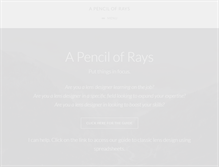 Tablet Screenshot of pencilofrays.com